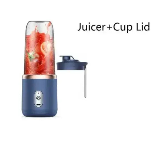Ultimate Portable Electric Blender with 6 Blades - Perfect for Juices, Smoothies, and Ice Crushing!